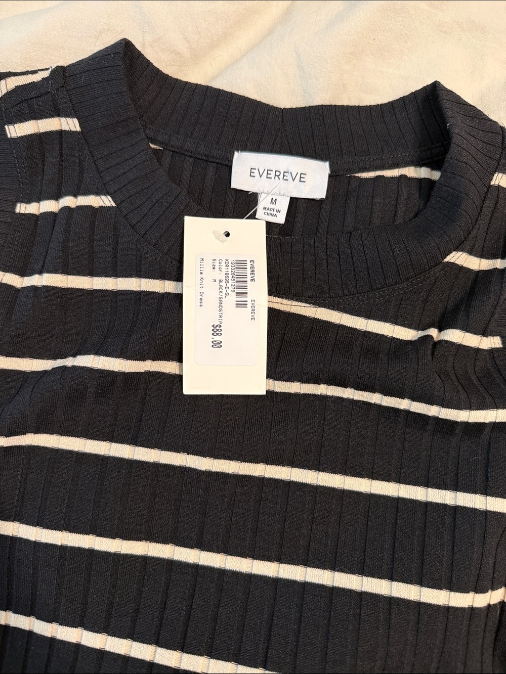NWT Evereve lightweight casual striped tank dress, size M - Picture 3 of 6
